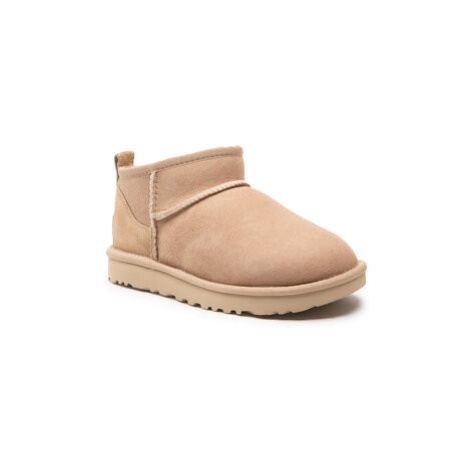 Ugg Snehule W Classic Ultra Mini 1116109 Béžová