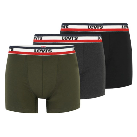 LEVI'S ® Boxerky  tmavosivá / kaki / červená / čierna / biela