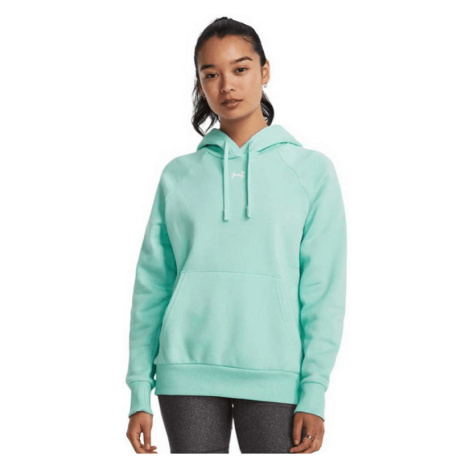 Under Armour Rival W Dámska fleecová mikina s kapucňou, tyrkysová, veľ. M 102514-m