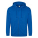 Just Hoods Pánska mikina na zips JH050 Royal Blue