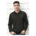 V4007 DEWBERRY MEN'S SWEATSHIRT-PLAIN BLACK