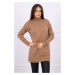 Sweater with camel stand-up collar
