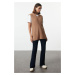 Trendyol Camel Basic V-Neck Knitwear Sweater