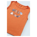 Detská súprava na kúpanie - šortky a tričko Mayoral oranžová farba