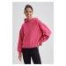 DEFACTO Fit Hooded Thick Sweatshirt