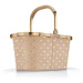 Nákupný košík Reisenthel Carrybag Frame Metallic dots coffee