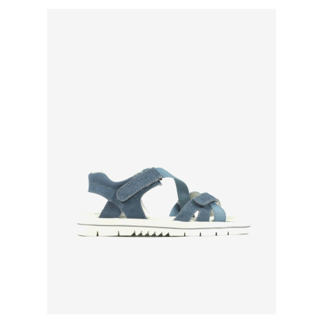 Modré dievčenské semišové sandále Richter