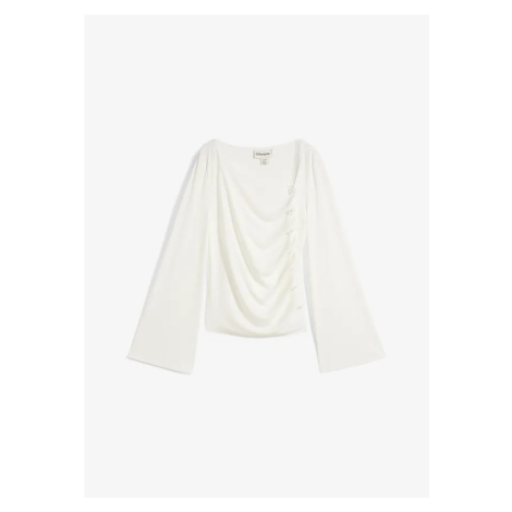 Tričko s dlhým rukávom, vrúbkované bonprix