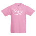 Dúhalka tričko Šťastné dieťa Baby Pink