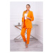 Elegant set of jacket and trousers orange color