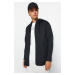 Trendyol Anthracite Zippered Hooded Sweatshirt/Cardigan