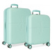 Sada luxusných ABS cestovných kufrov 70cm/55cm PEPE JEANS HIGHLIGHT Turquesa, 7689525
