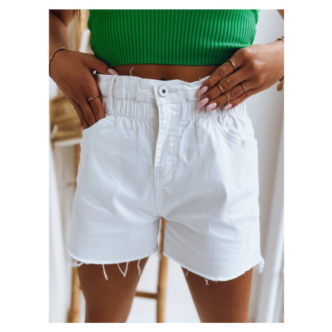 Women's denim shorts CHLOE white Dstreet