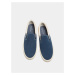 Pull&Bear Slip-on obuv  krémová / modrá denim