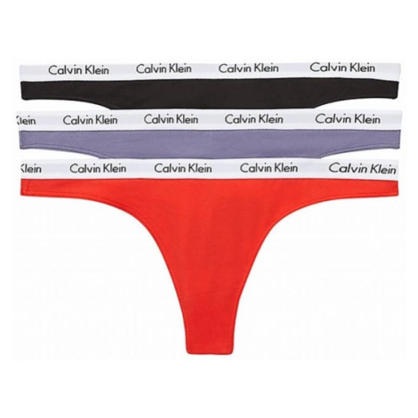 Dámske tangá Calvin Klein QD3587E 1CX 3 kusy