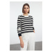 Trendyol Black Soft Texture Crew Neck Knitwear Sweater