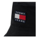 Tommy Jeans Klobúk Tjw Heritage Bucket Hat AW0AW10715 Čierna