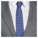 Modro-oranžová kravata