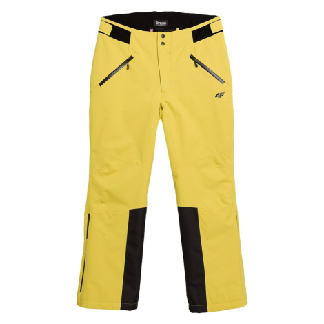 4F Outdoorové nohavice  žltá / čierna