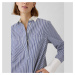 Šaty GAP Shirt Dress Blue Stripe