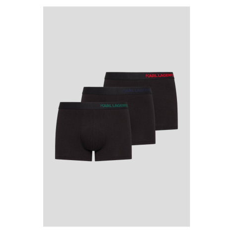 Spodná Bielizeň Karl Lagerfeld Hip Logo Trunk 3-Pack Black