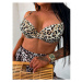 Leopardie push-up bikiny