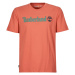Timberland  Linear Logo Short Sleeve Tee  Tričká s krátkym rukávom Hnedá