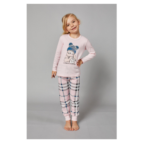 Girls' Bora pyjamas, long sleeves, long trousers - pink/print Italian Fashion