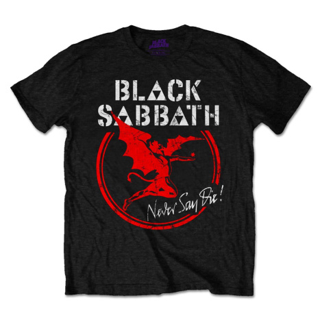 Black Sabbath tričko Archangel Never Say Die Čierna
