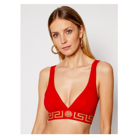 Versace Podprsenka Bralette AUD01047 Červená