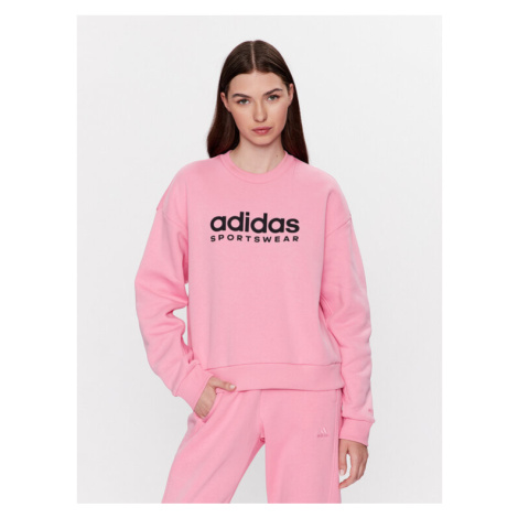 Adidas Mikina ALL SZN Fleece Graphic Sweatshirt IC8716 Ružová Loose Fit