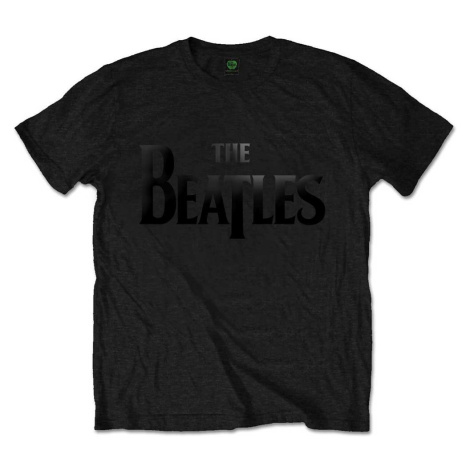 The Beatles tričko Drop T Logo Čierna