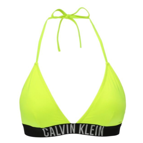 Calvin Klein STRING SIDE TIE Dámsky horný diel plaviek, reflexný neón, veľkosť