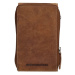 Hide & Stitches Hnedá kabelka na mobil z pravej kože „Freya“