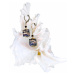Lampglas Honosné náušnice Egyptian Goddess s karátovým zlatom v perlách Lampglas ERO4