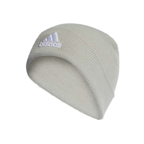 Dámska zimná čiapka ADIDAS LOGO BEANIE CUF WONSIL WHITE