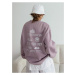 Know Women's Lilac Purple Bright Future Printed Crewneck Sweatshirt.