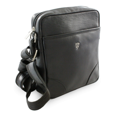 Malý černý kožený crossbag 215-1711-60 Arwel