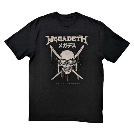 Megadeth tričko Crossed Swords Čierna