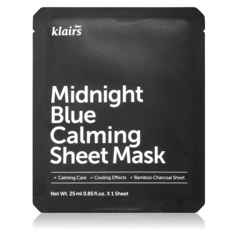 Klairs Midnight Blue Calming Sheet Mask upokojujúca plátienková maska