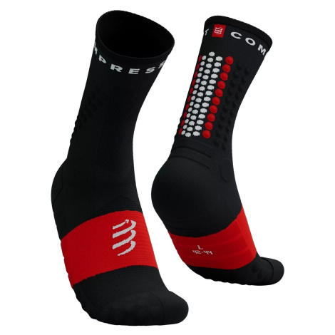 Compressport Ultra Trail V2.0 Black/White/Core Red T3 Bežecké ponožky