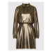 Armani Exchange Koktejlové šaty 6KYA23 YNSJZ 1672 Zlatá Regular Fit