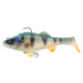 Savage gear gumová nástraha 3d perch rtf fs ghost silver - 12,5 cm 37 g