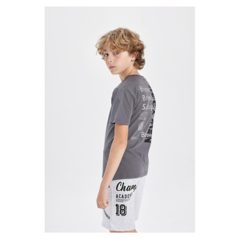 DEFACTO Boy Oversize Wide Pattern Printed Shorts