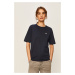 Bavlnené tričko Lacoste TF5441-001, tmavomodrá farba,