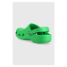 Šľapky Crocs Classic zelená farba, 10001