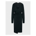 Glamorous Úpletové šaty LC1296 Čierna Regular Fit