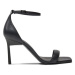 Calvin Klein Sandále Heel Sandal 90 Pearl Lth HW0HW02066 Čierna