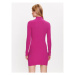 Kontatto Úpletové šaty 3M7632N Ružová Slim Fit