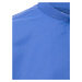 Modrá jednofarebná košeľa s krátkym rukávom